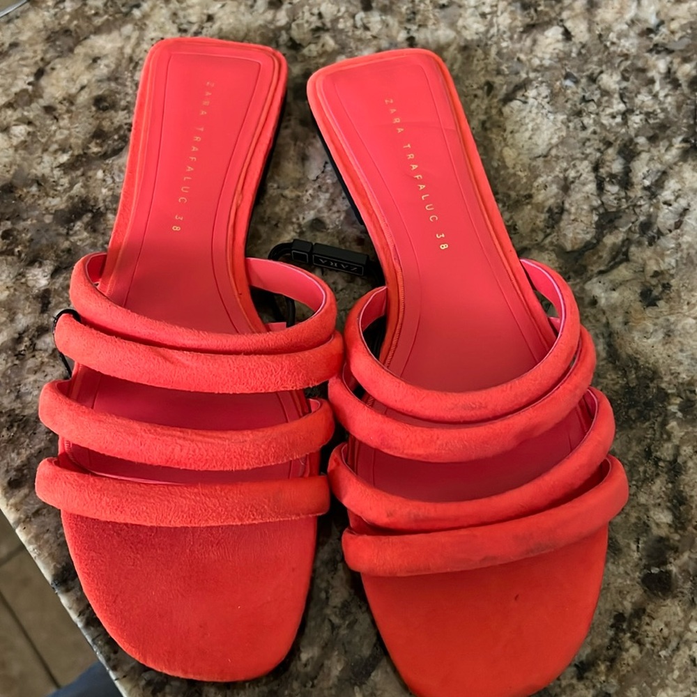 Zara orange flats